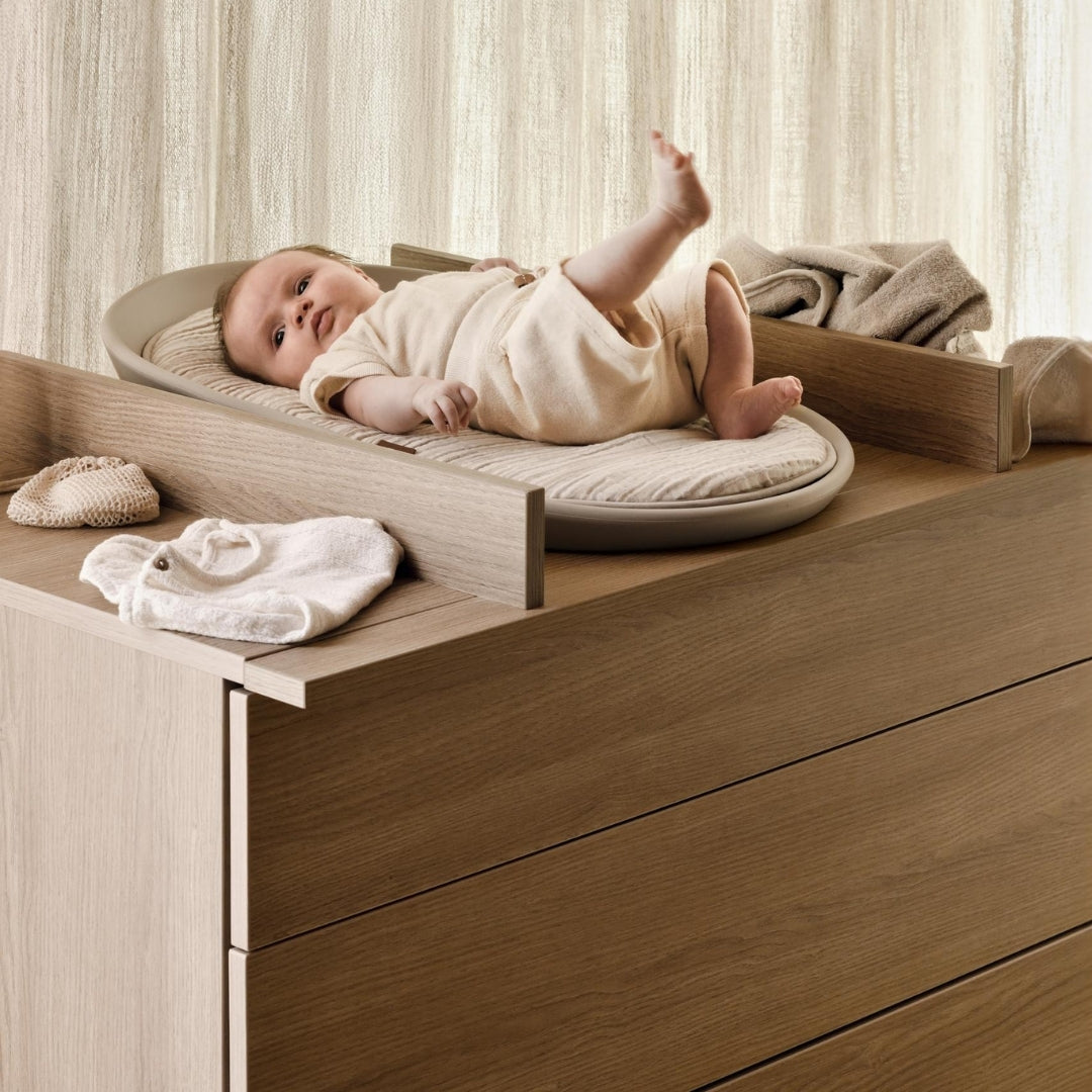 Quax Ashi Chest Baby Changing Extension Chestnut Honey Ash