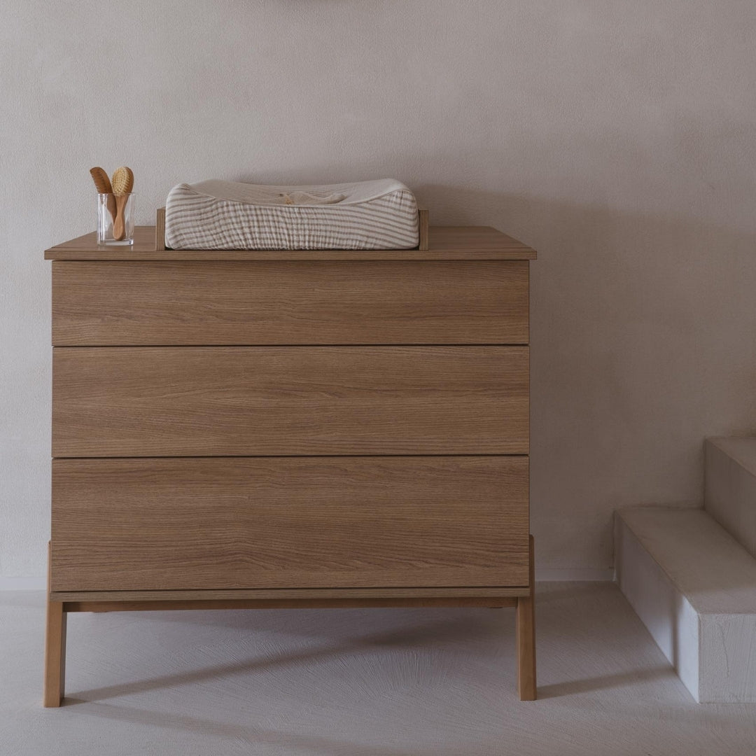 Quax Ashi Chest Baby Changing Extension Chestnut Honey Ash