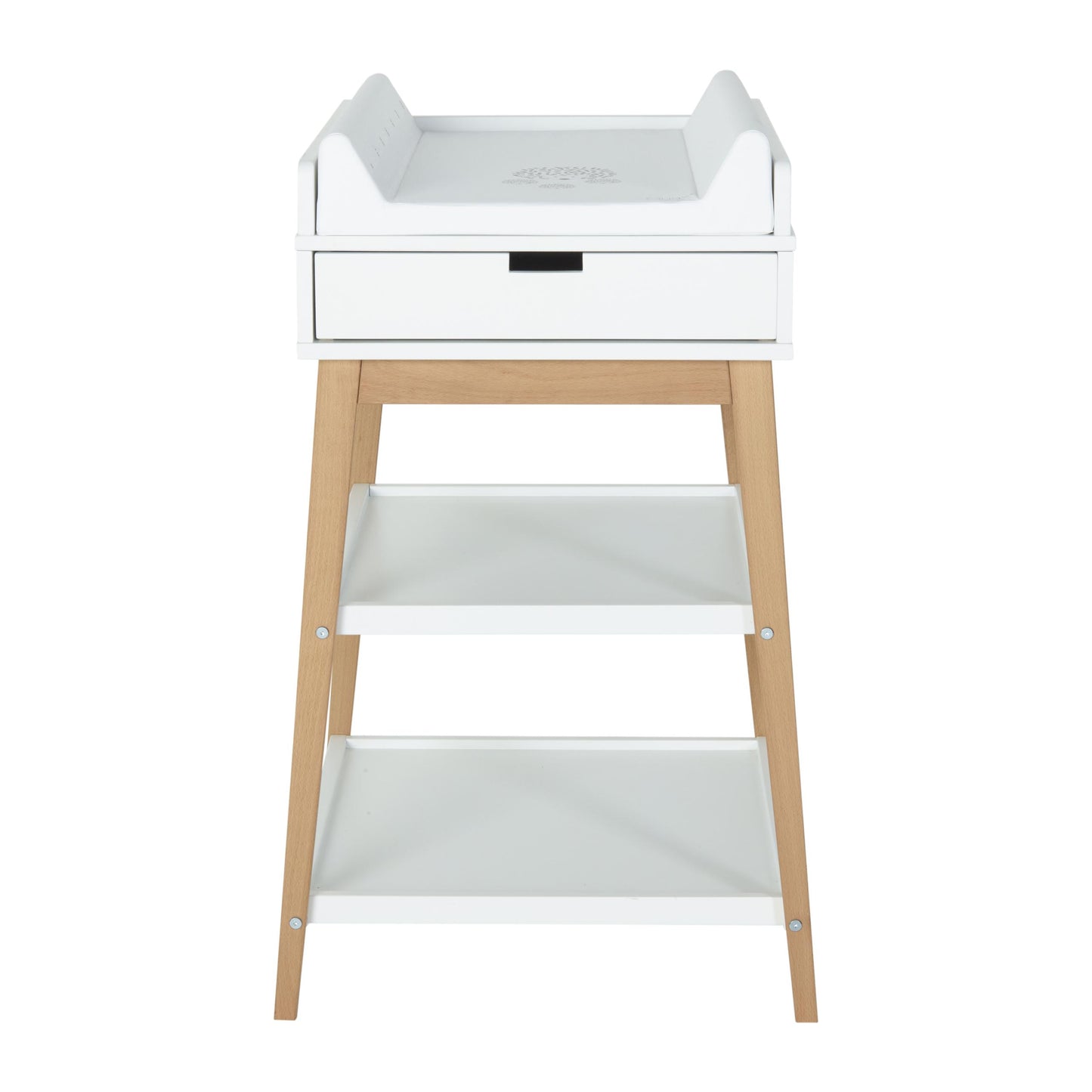 Quax Hip Baby Changing Table with Drawer White Natural