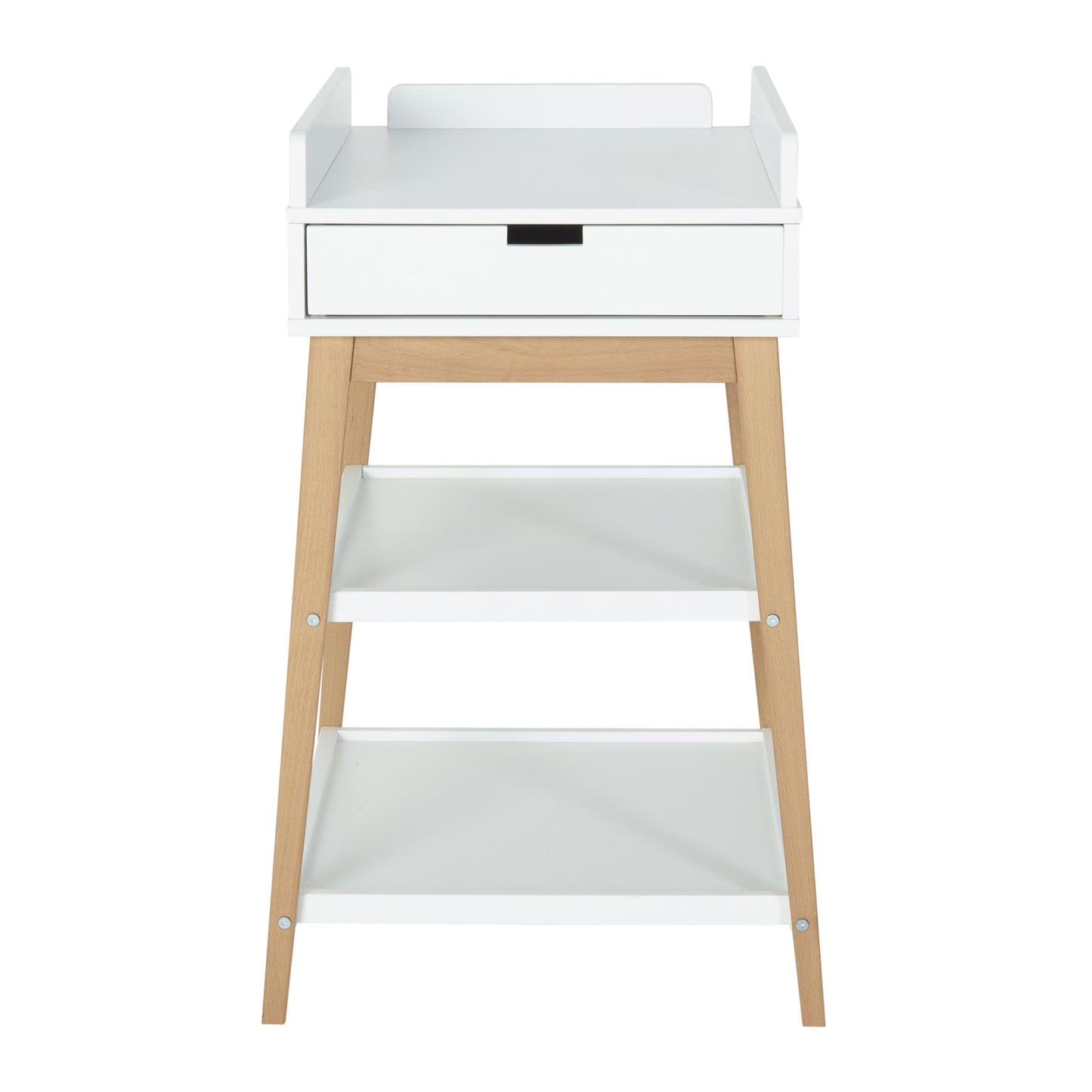 Quax Hip Baby Changing Table with Drawer White Natural