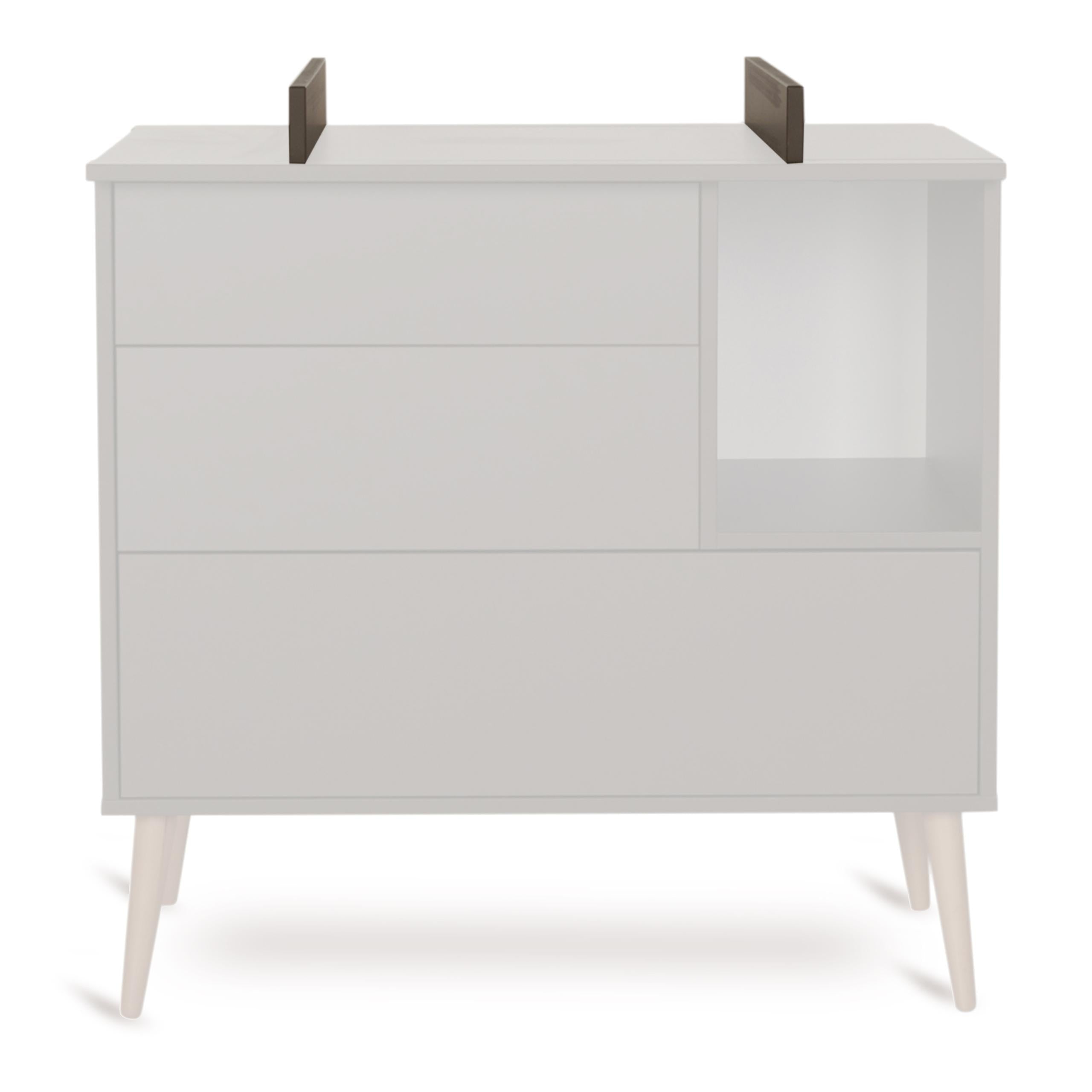 Quax Cocoon 3 Drawer Chest Baby Changing Extension Moss – The Perfect ...