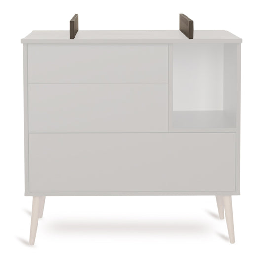 Quax Cocoon 3 Drawer Chest Baby Changing Extension Moss