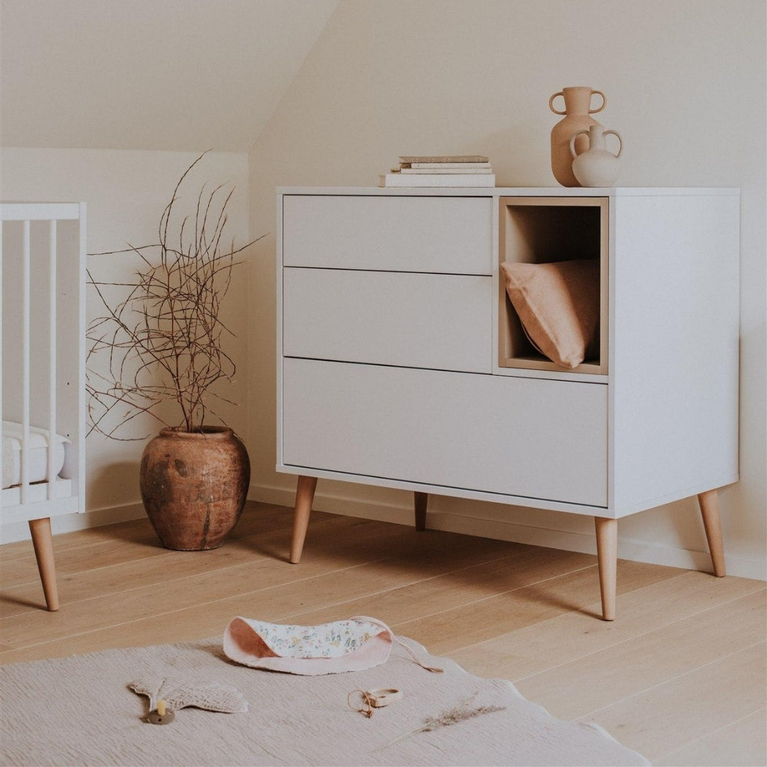 Quax Cocoon 3 Drawer Chest Ice White