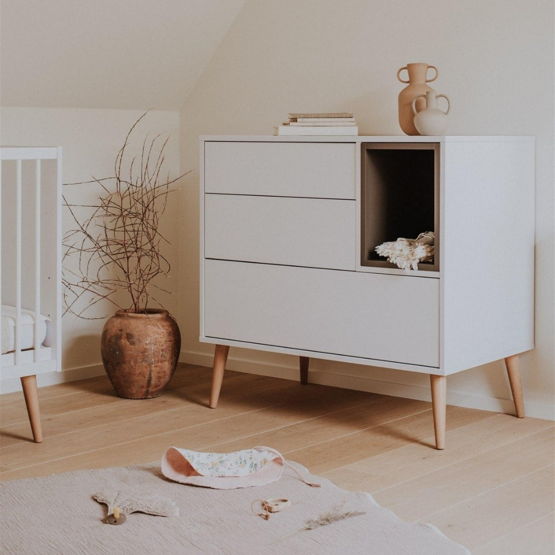 Quax Cocoon 3 Drawer Chest Ice White