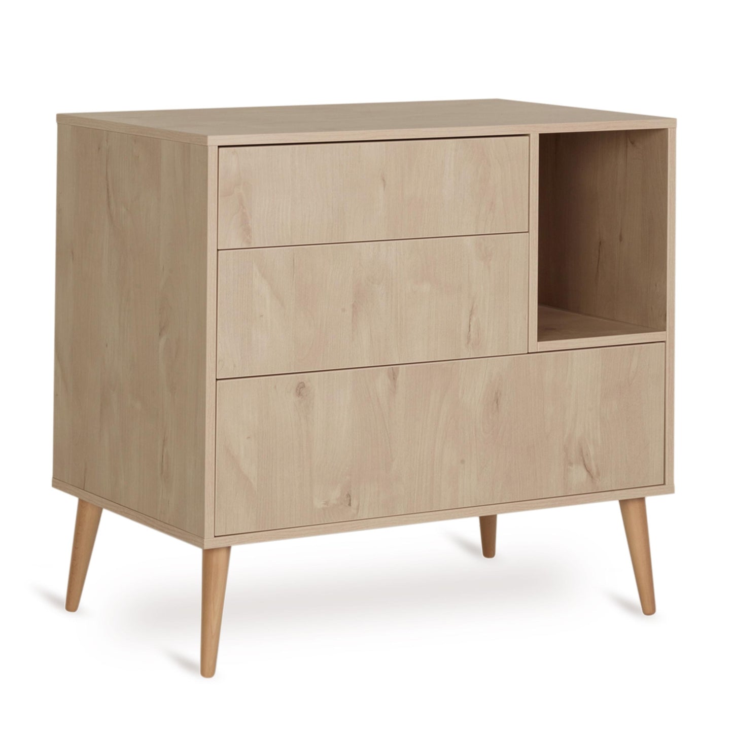 Quax Cocoon 3 Drawer Chest Natural Oak