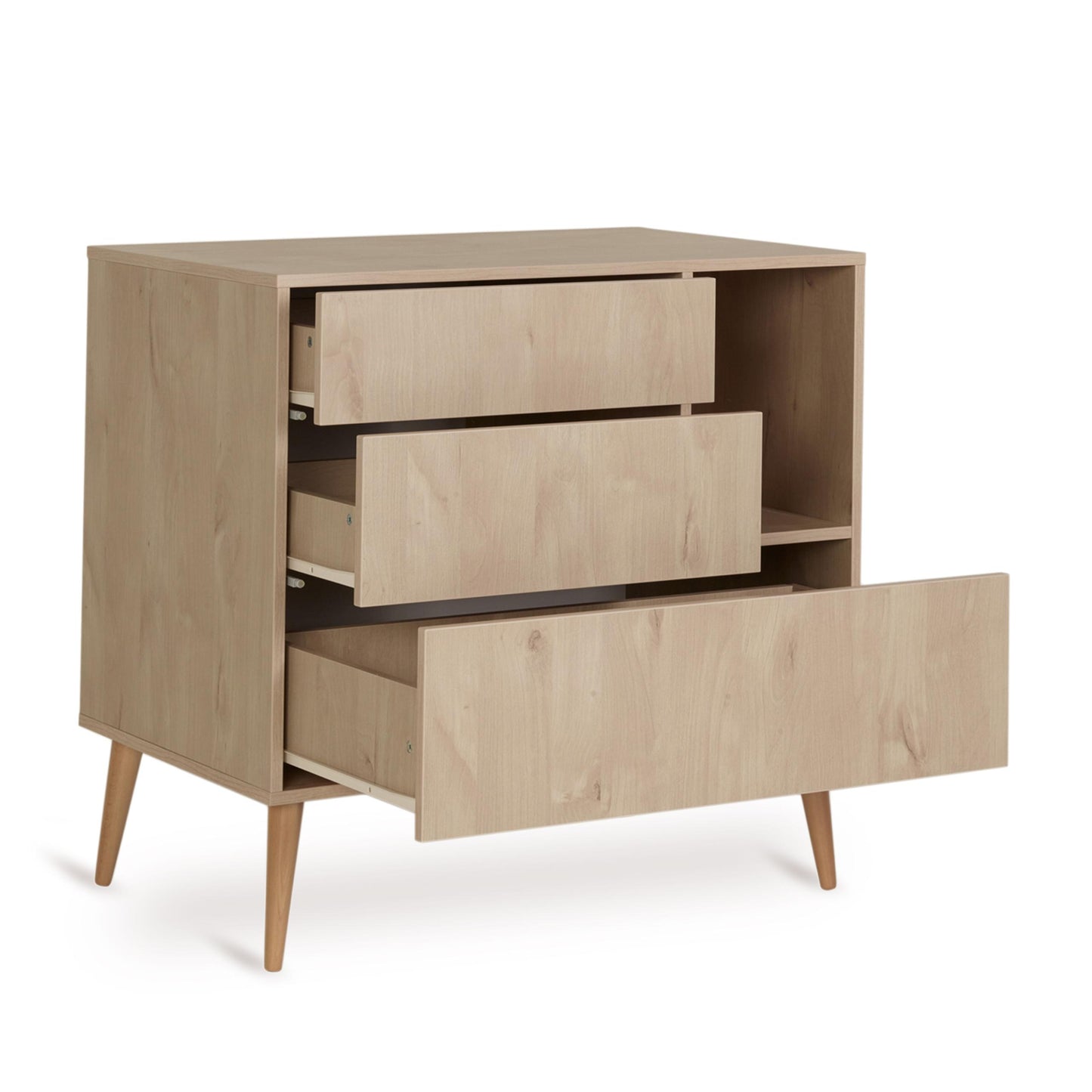 Quax Cocoon 3 Drawer Chest Natural Oak
