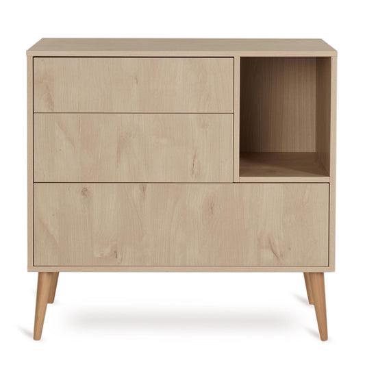 Quax Cocoon 3 Drawer Chest Natural Oak