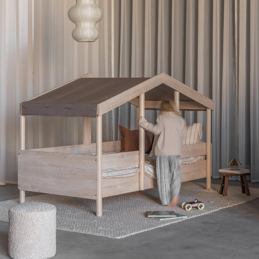 Quax Cottage Montessori House Bed 90 x 200cm - Natural