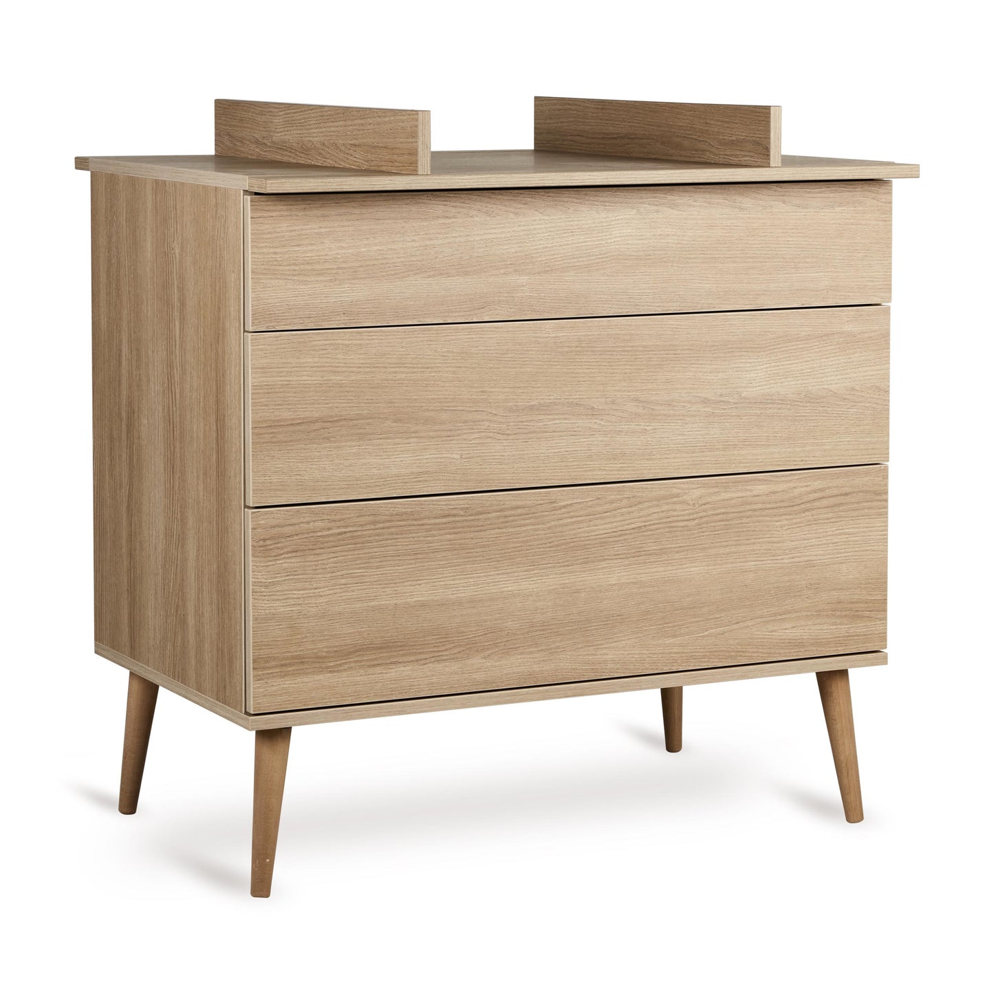 Quax Flow 3 Drawer Chest Baby Changing Extension Honey Ash