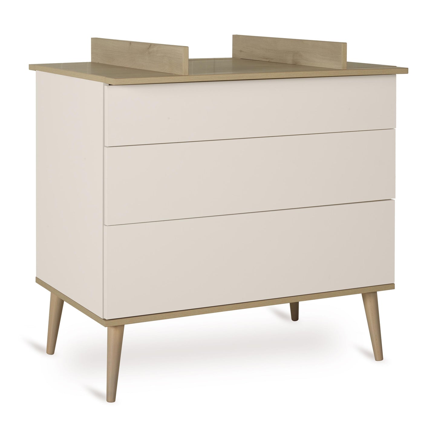 Quax Flow 3 Drawer Chest Baby Changing Extension Clay