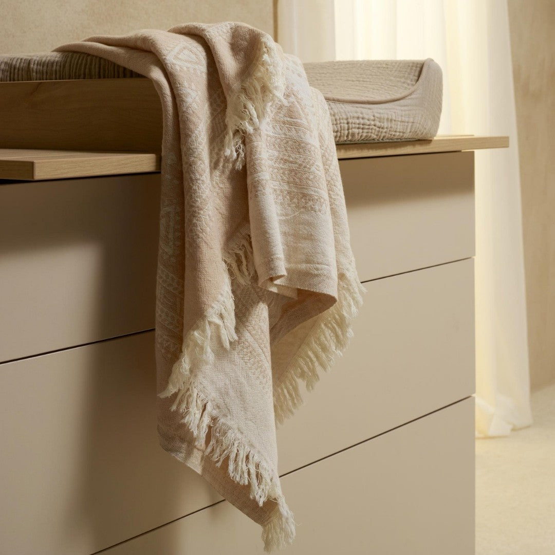 Quax Flow 3 Drawer Chest Baby Changing Extension Clay
