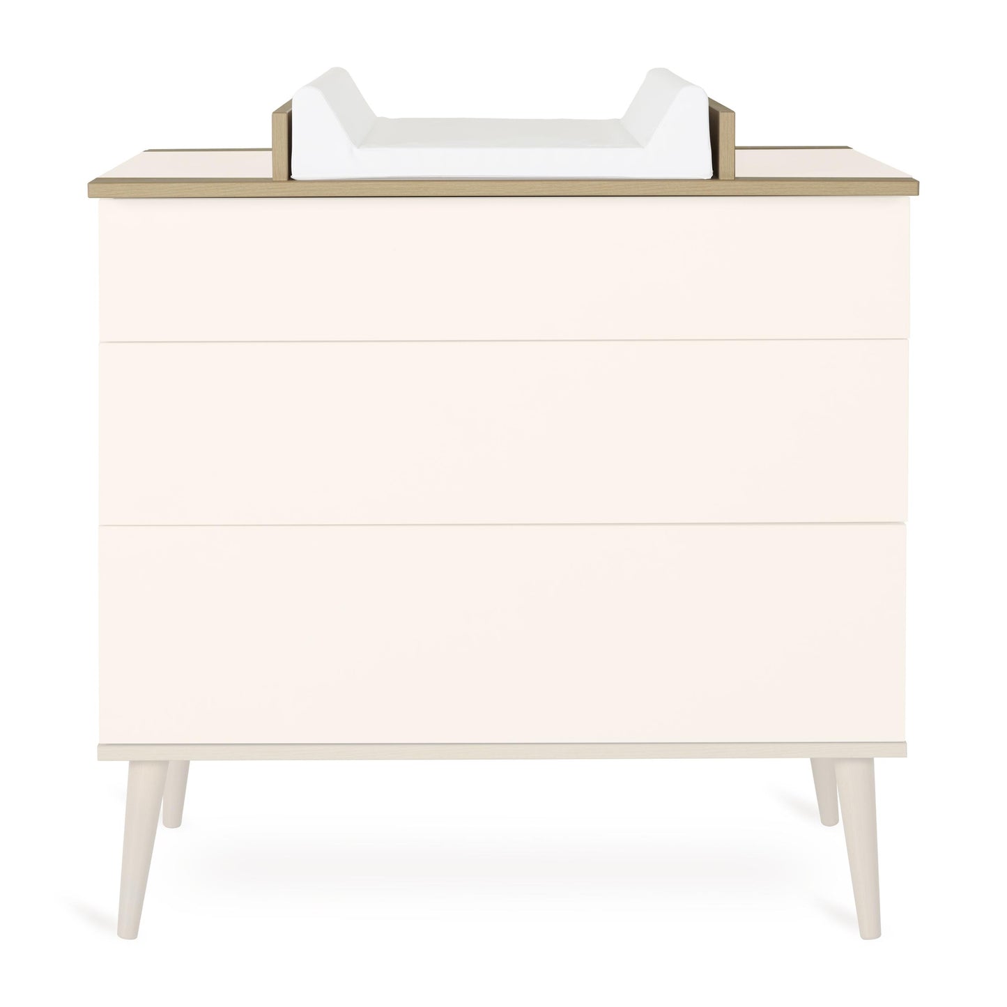Quax Flow 3 Drawer Chest Baby Changing Extension Clay