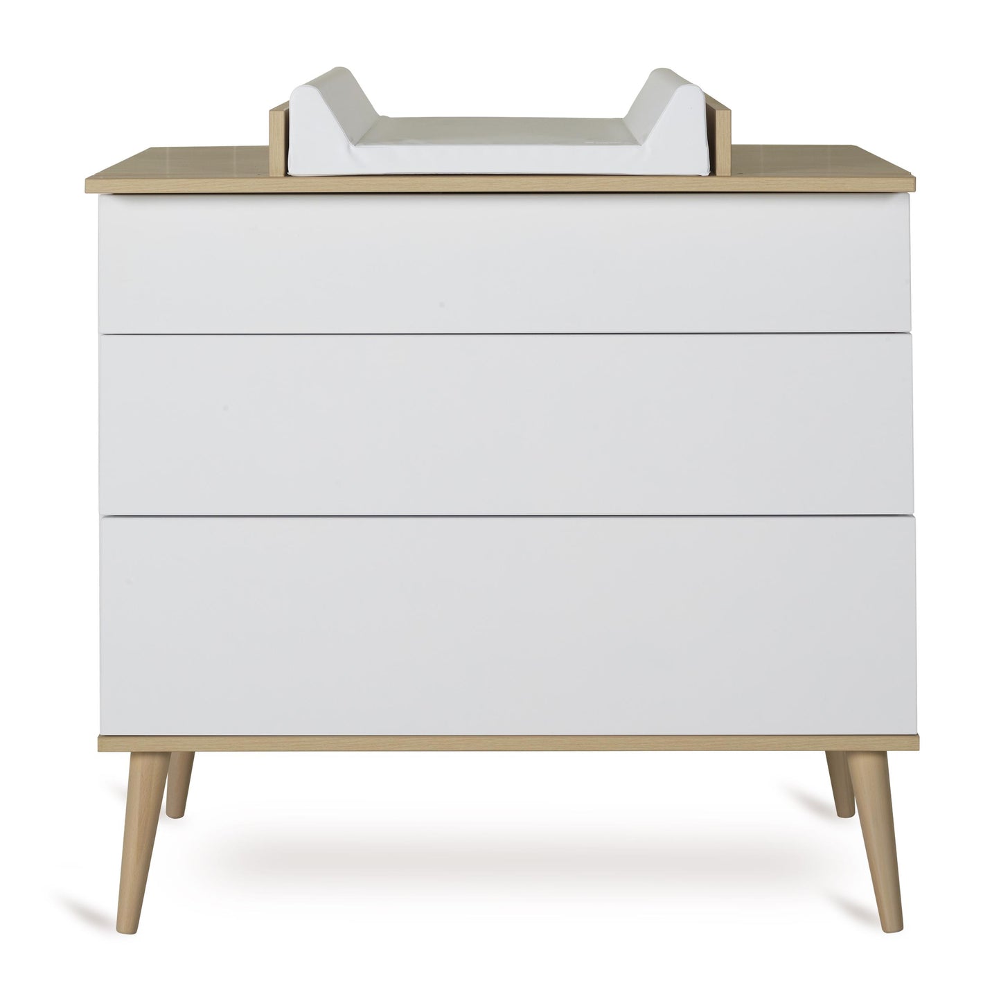 Quax Flow 3 Drawer Chest Baby Changing Extension White