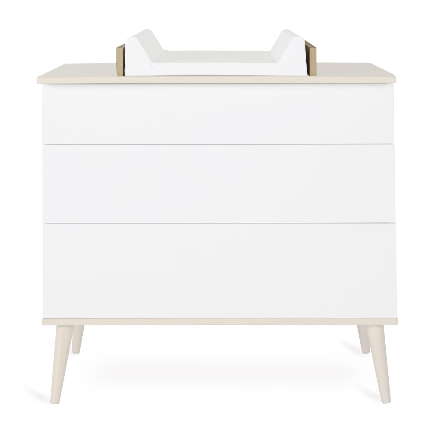 Quax Flow 3 Drawer Chest Baby Changing Extension White