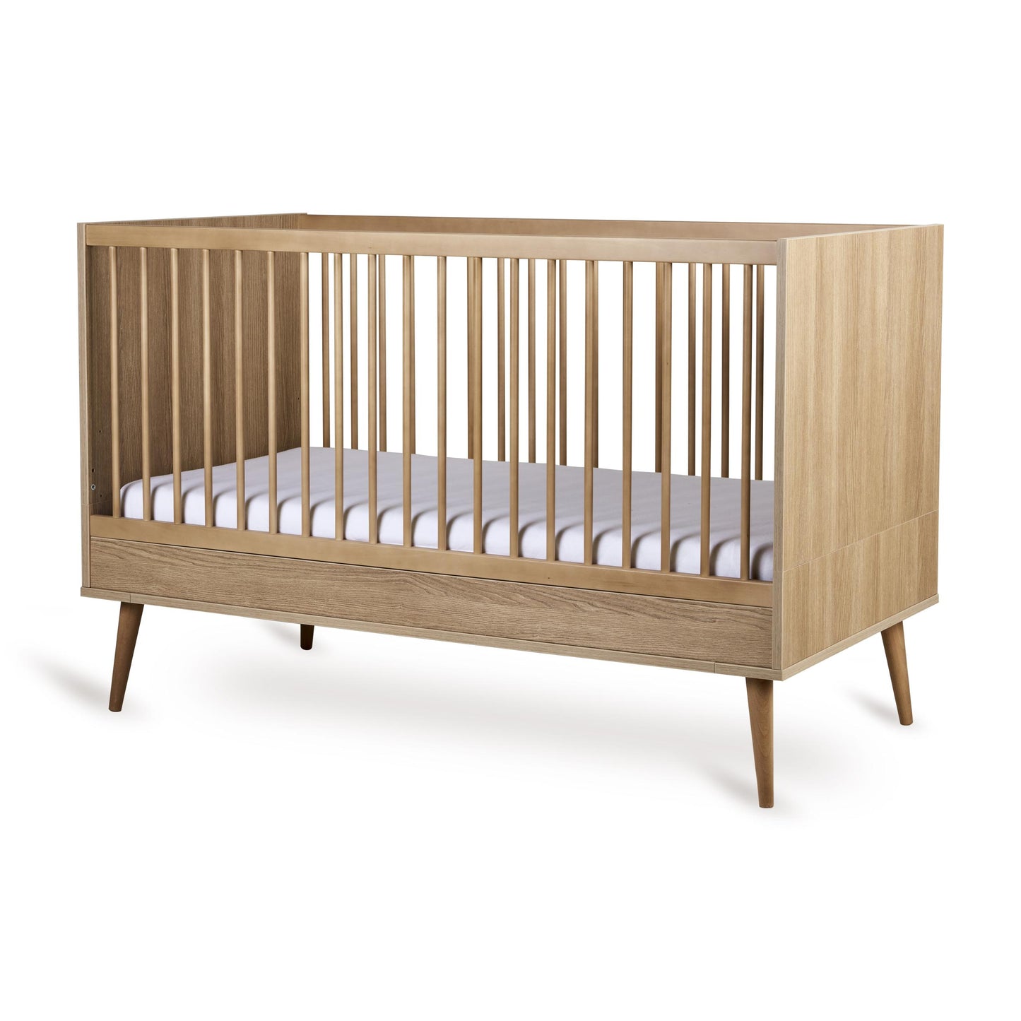 Quax Flow Convertible Cot Bed 140 x 70cm Honey Ash