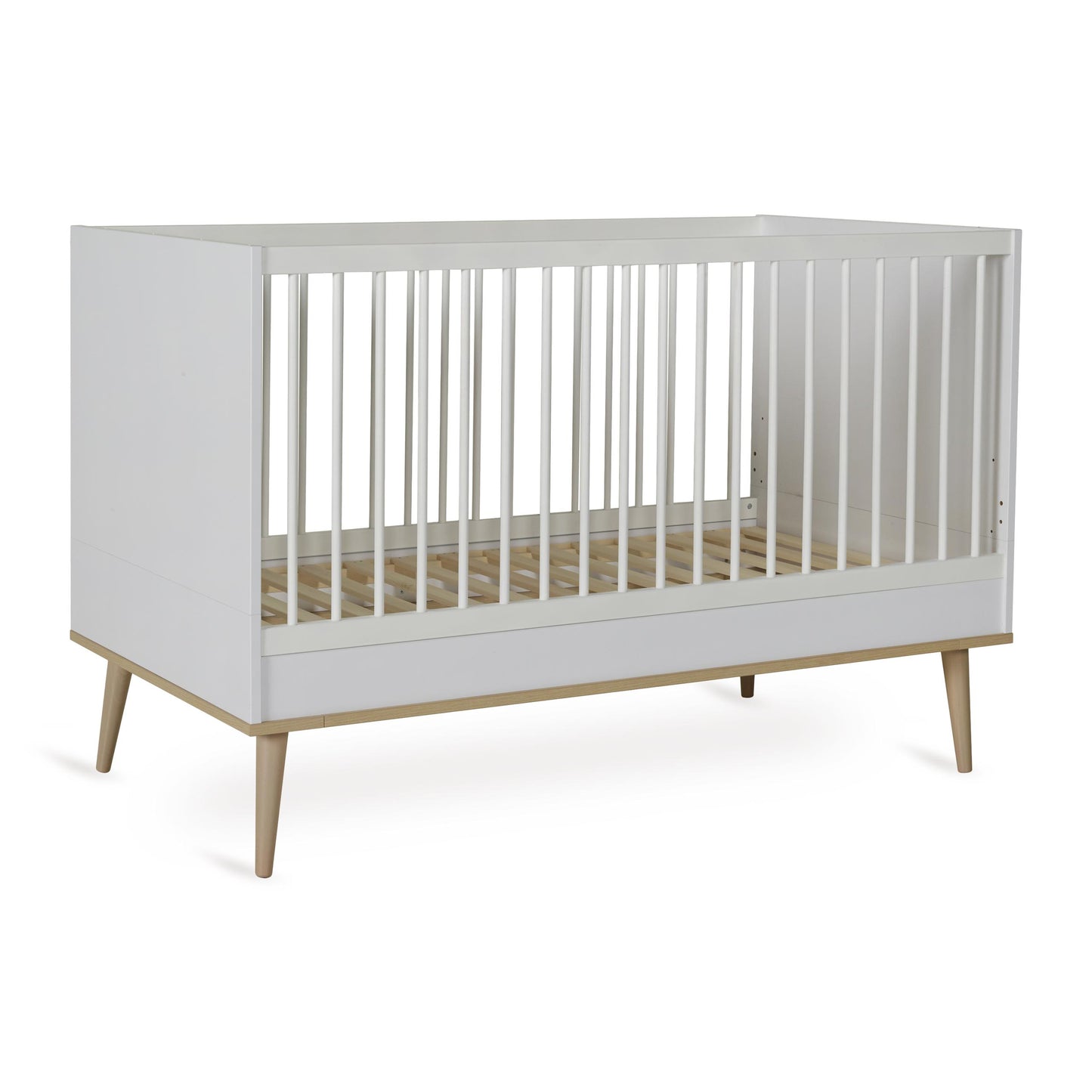 Quax Flow Convertible Cot Bed 140 x 70cm White