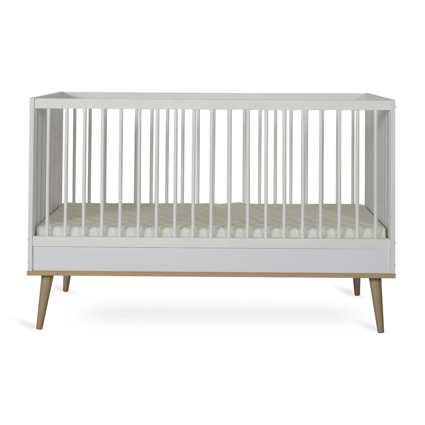 Quax Flow Convertible Cot Bed 140 x 70cm White