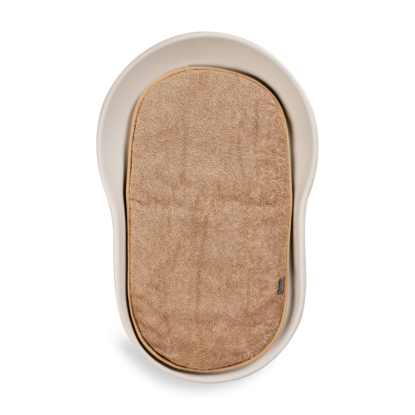 quax coral inlay cushion made from soft terry cloth for mamee changing pad on plain white background 