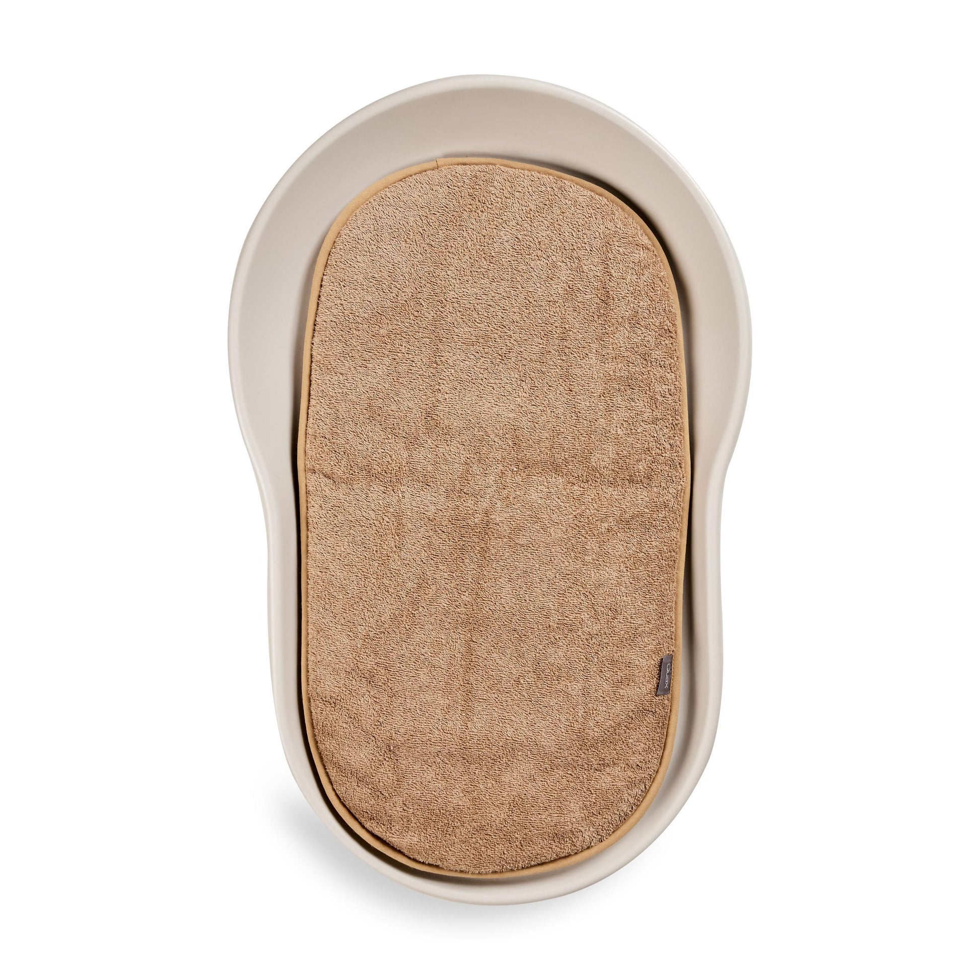 quax coral inlay cushion made from soft terry cloth for mamee changing pad on plain white background 