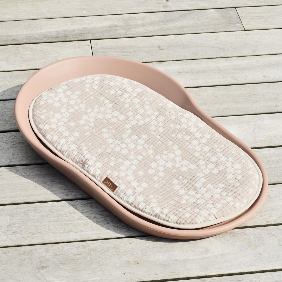 Quax Mamee Inlay Cushion Natural Collection Blossom