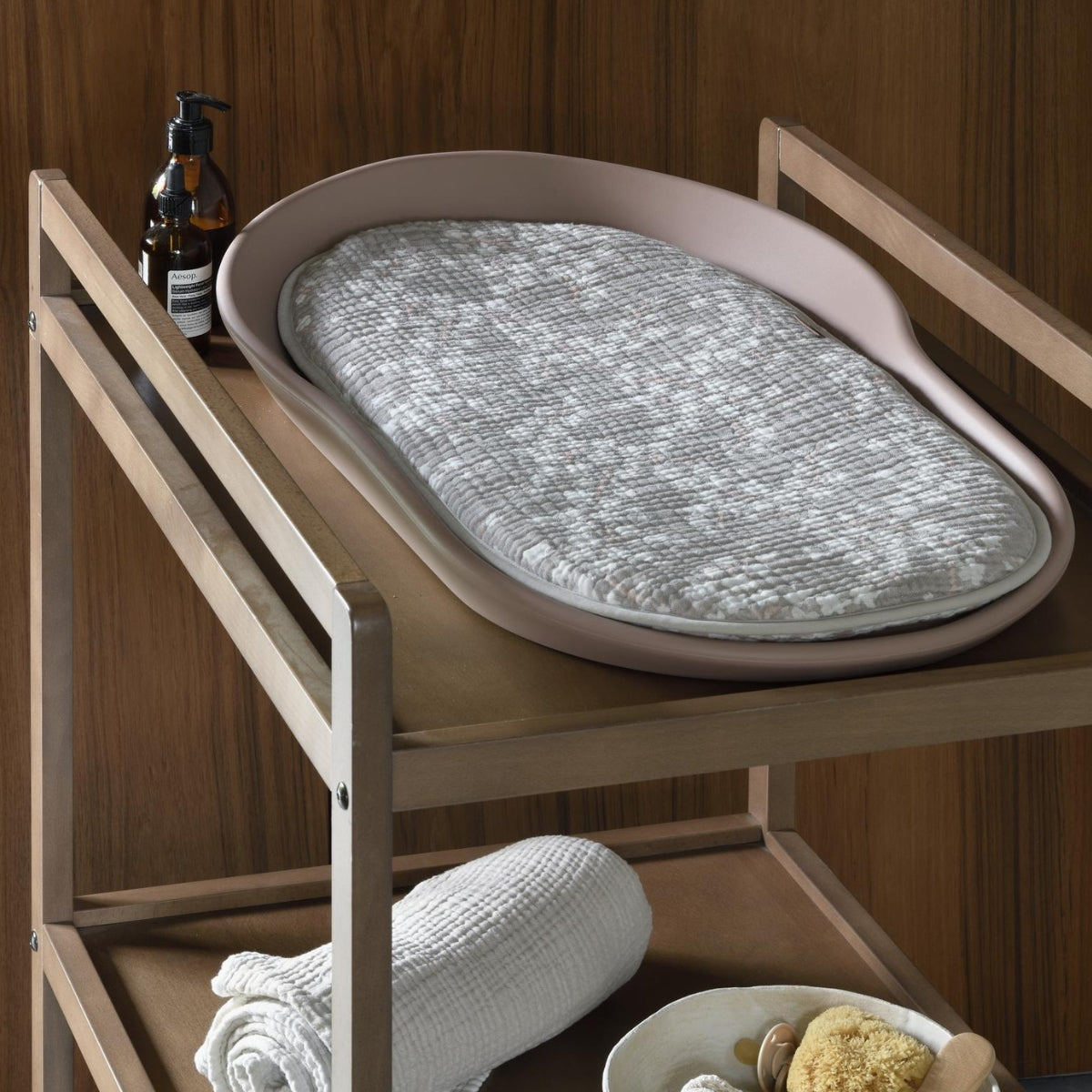 Quax Mamee Inlay Cushion Natural Collection Blossom