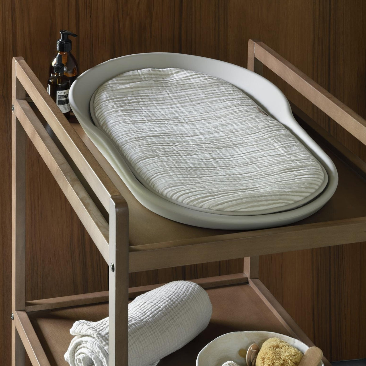 Quax Mamee Inlay Cushion Natural Collection Stripes
