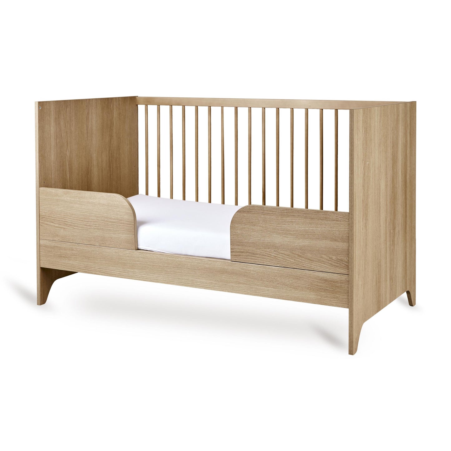 Quax Tsugi Convertible Cot Bed 140 x 70cm Honey Ash