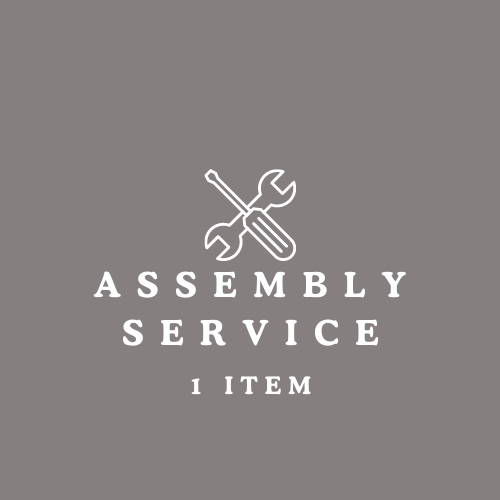nursery and kids furniture assembly service for 1 item in white text on grey background