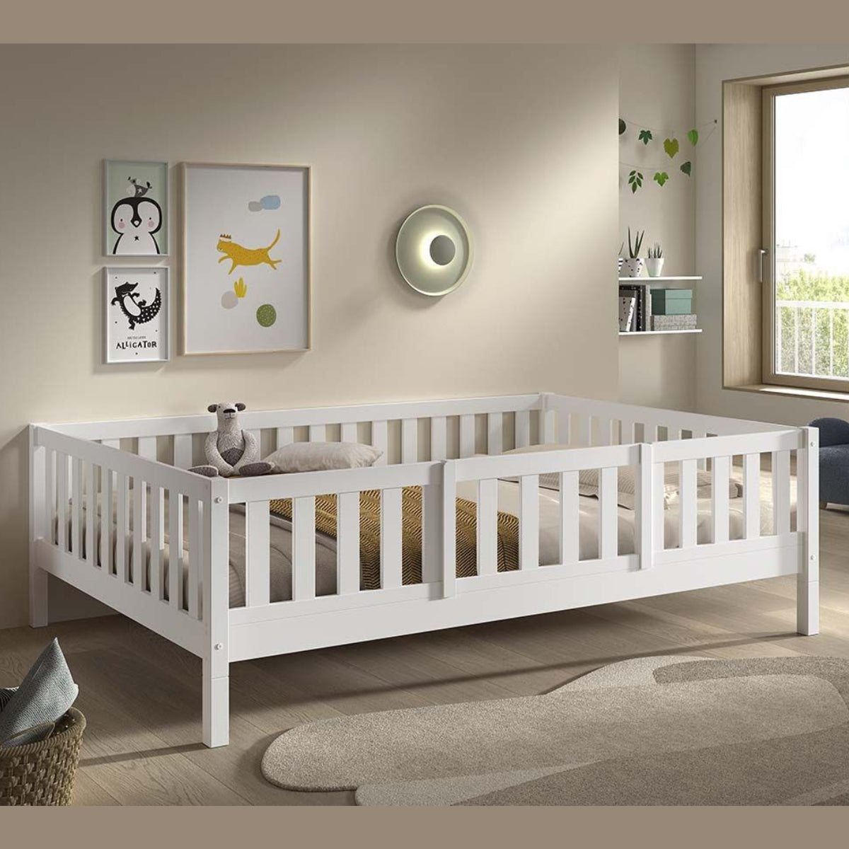 VIPACK DALLAS Toddler Bed Guard White