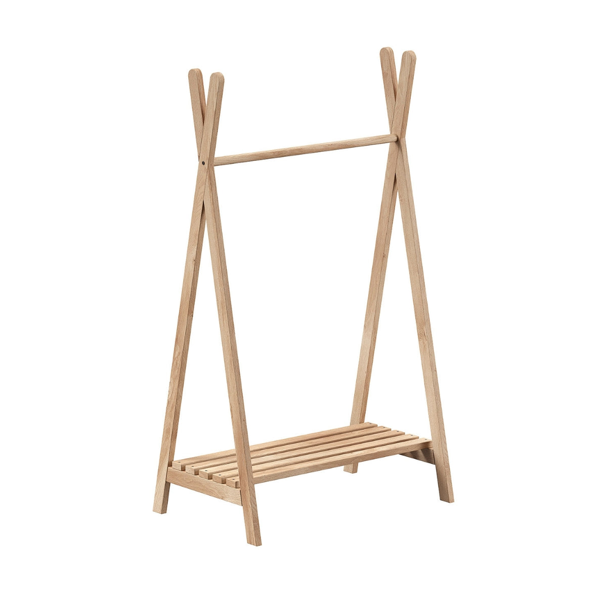 VIPACK JAXX nature clothing rail oak on plain white background