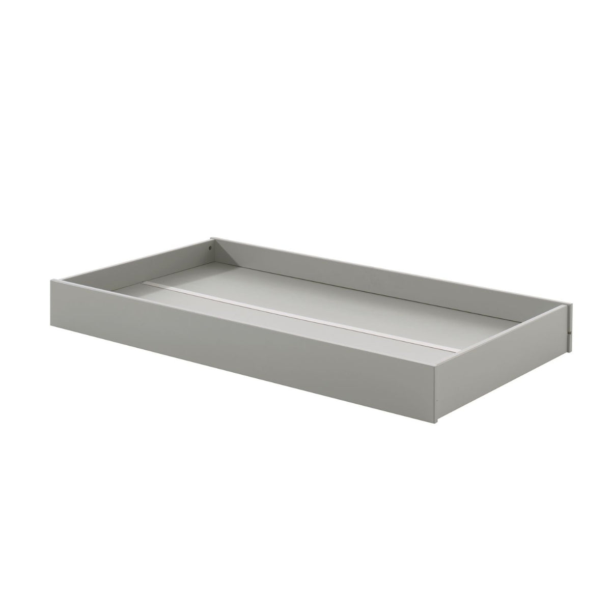vipack toddler bed underbed storage drawer grey on plain white background